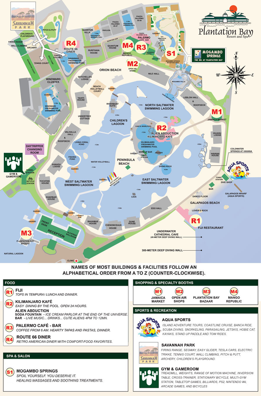 Plantation Bay Resort and Spa - Hotel Map