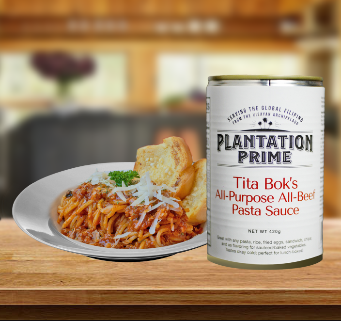 Tita Bok's All-Beef Pasta Sauce by Plantation Prime