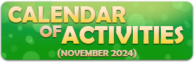 Calendar of activities