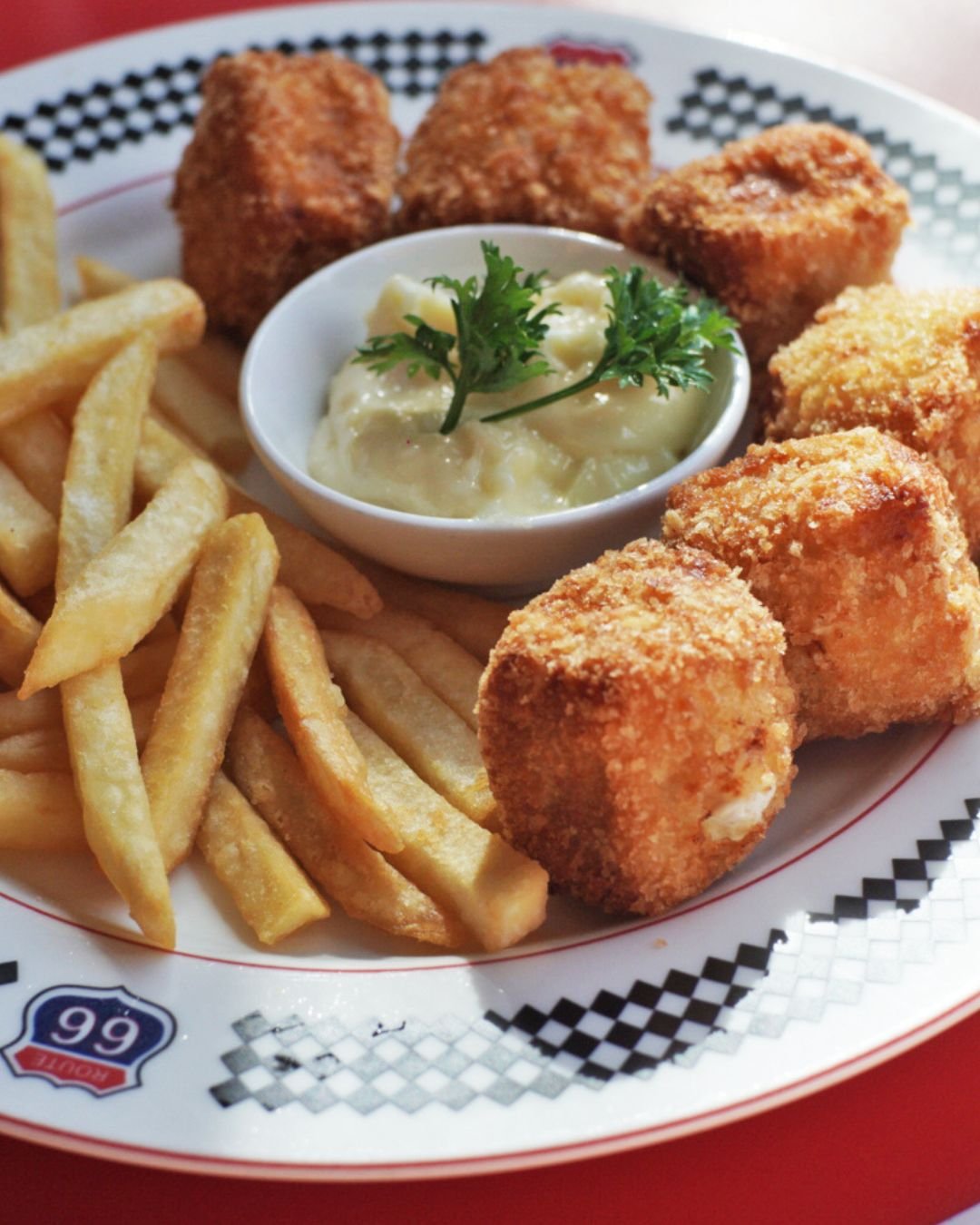 Nuggets and fries at Route 66