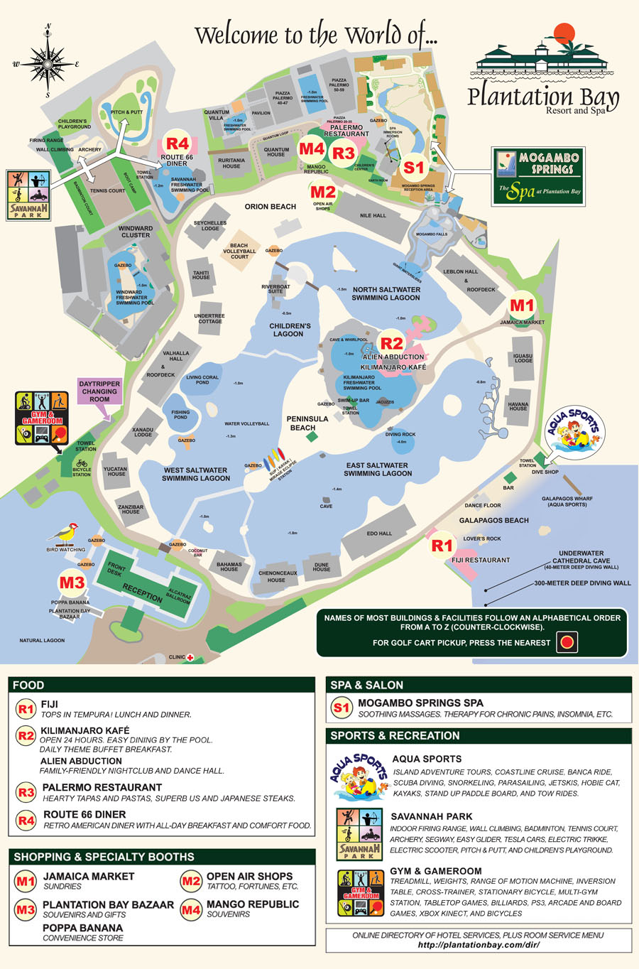 Plantation Bay Resort and Spa - Hotel Map