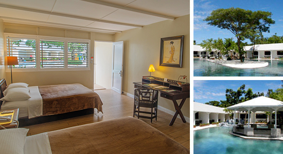 Deluxe Poolside Room at Plantation Bay located near a freshwater swimming pool