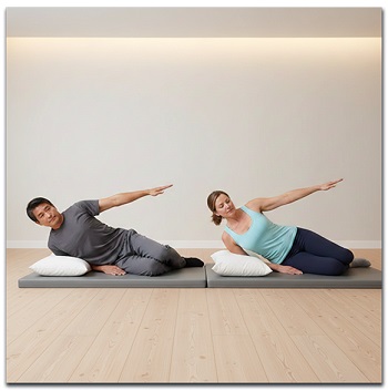 Sideways Synchronized Shoulder-Hip Slide