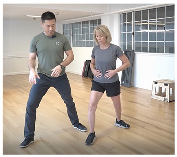 Standing Ankle Twist then Knee Bend
