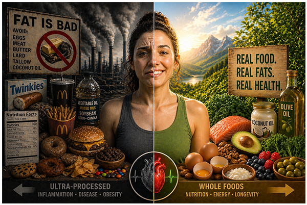 Ultra-processed foods versus natural whole foods