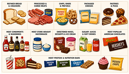 Highly processed packaged goods
